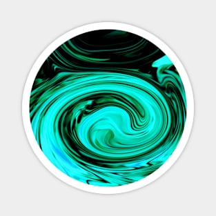 Turquoise Swirls Magnet